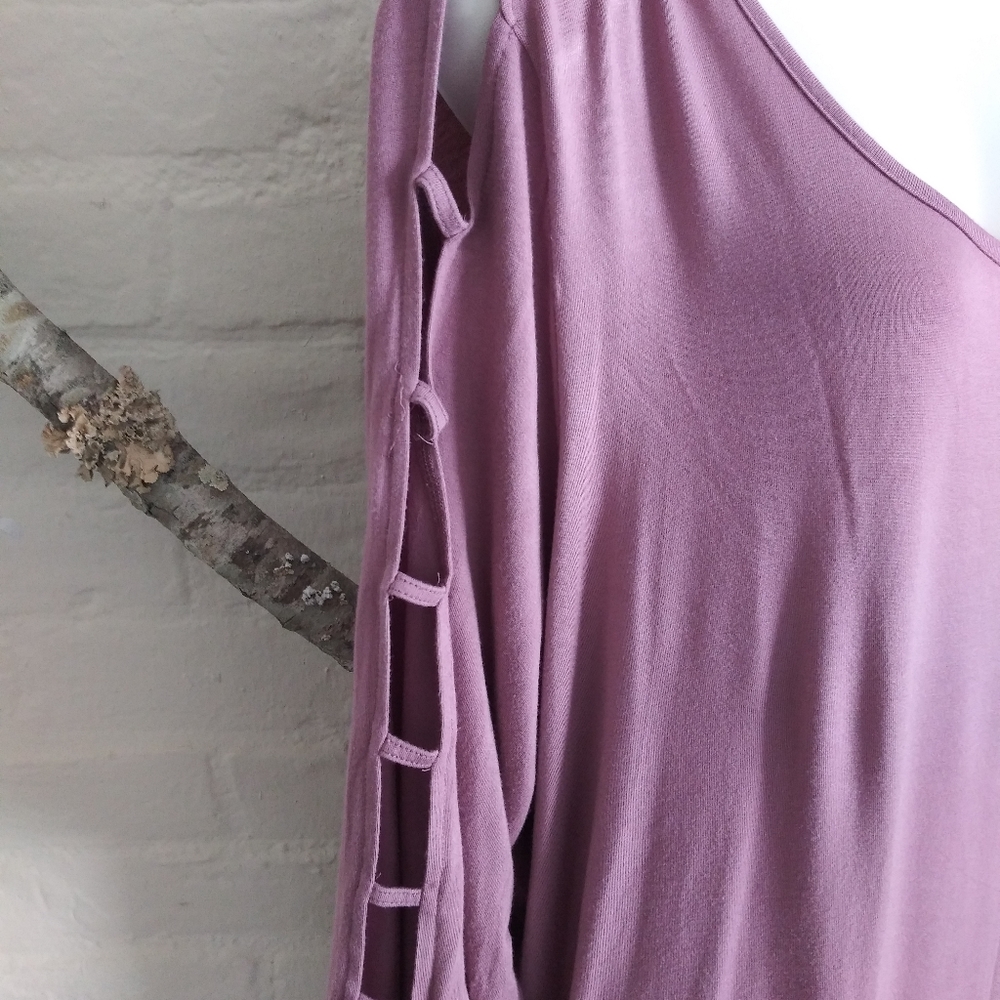 5X Avenue Soft Mauve Sleeve Detail Top 30/32